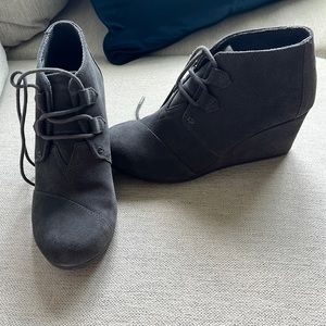 Grey Suede Toms booties